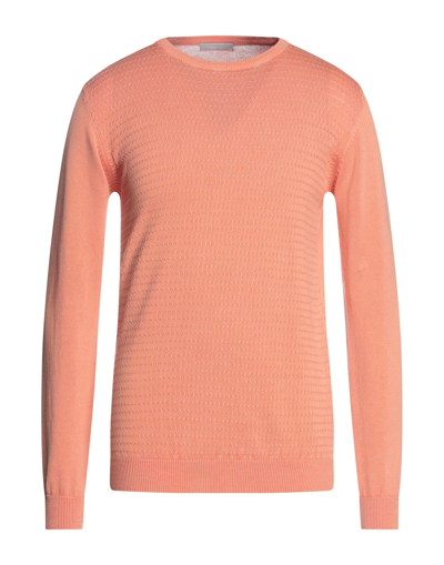 Shop Sseinse Man Sweater Apricot Size 3xl Cotton In Orange