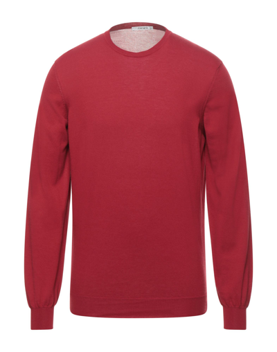 Shop Kangra Cashmere Kangra Man Sweater Red Size 42 Cotton