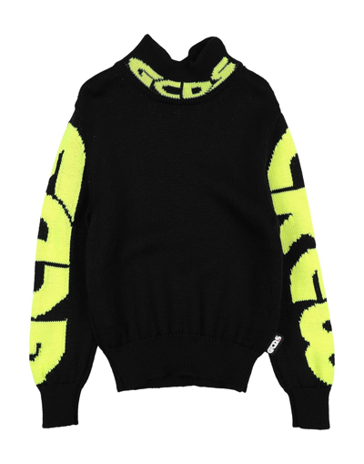Gcds Mini Turtlenecks In Black