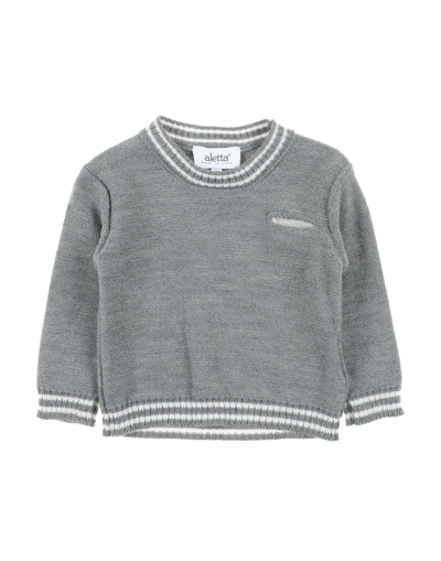 Shop Aletta Newborn Boy Sweater Grey Size 3 Wool, Acrylic
