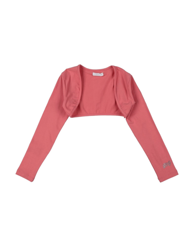 Shop Fun & Fun Toddler Girl Wrap Cardigans Salmon Pink Size 5 Cotton, Elastane