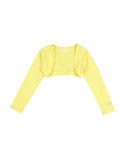 Shop Fun & Fun Toddler Girl Wrap Cardigans Yellow Size 4 Cotton, Elastane