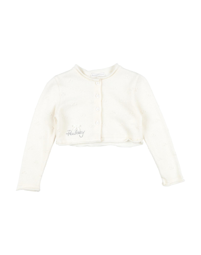 Shop Peuterey Newborn Girl Wrap Cardigans Ivory Size 3 Wool, Viscose, Polyamide, Cashmere In White
