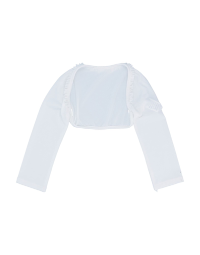 Shop @ Allegra Allegra Toddler Girl Wrap Cardigans White Size 4 Viscose, Elastane