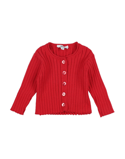 Shop Aletta Newborn Girl Cardigan Red Size 3 Viscose, Polyamide
