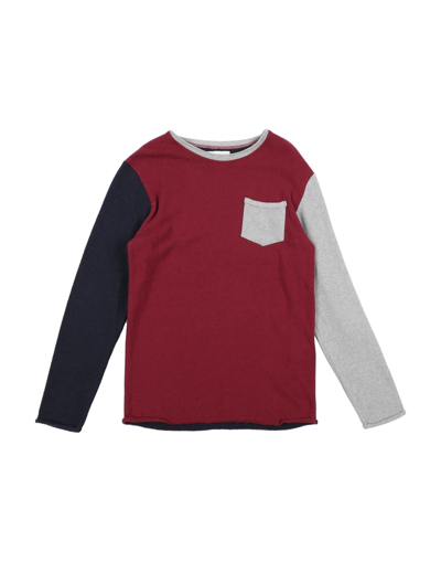 Shop Kid's Company Sweaters In Maroon