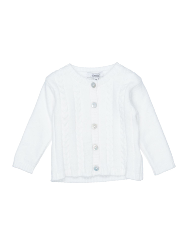 Shop Aletta Newborn Girl Cardigan White Size 3 Viscose, Polyamide