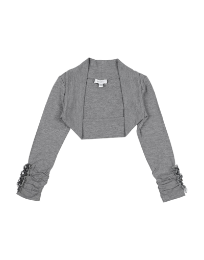 Shop Microbe By Miss Grant Wrap Cardigans In Grey