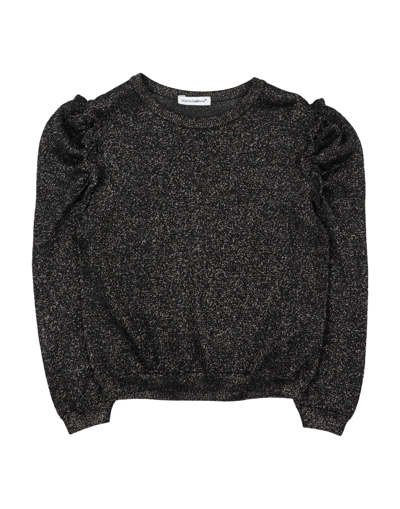 Shop Dolce & Gabbana Toddler Girl Sweater Black Size 4 Viscose, Polyester
