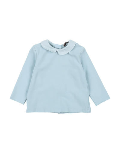 Shop De Cavana Newborn Girl Sweater Sky Blue Size 3 Cotton, Elastane