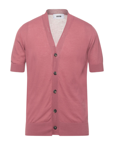 Shop Mauro Grifoni Cardigans In Pastel Pink