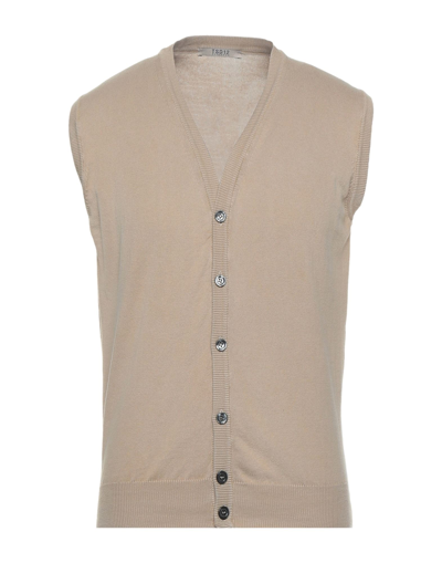 Shop Tsd12 Man Cardigan Light Brown Size Xxl Cotton In Beige