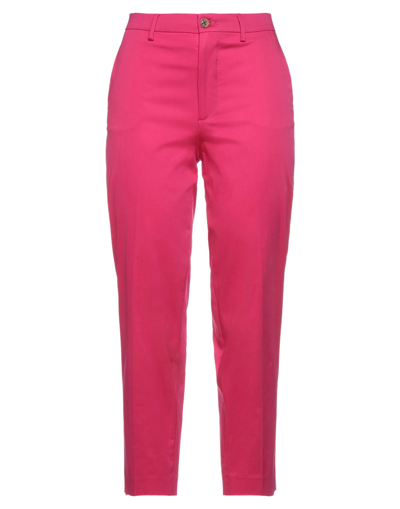 Shop Berwich Woman Pants Fuchsia Size 2 Cotton, Elastane In Pink