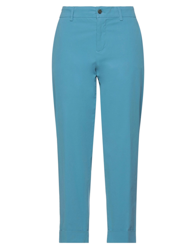 Shop Berwich Woman Pants Slate Blue Size 8 Cotton, Elastane