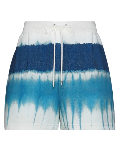 Shop Alberta Ferretti Woman Shorts & Bermuda Shorts Azure Size 4 Cotton, Elastane In Blue
