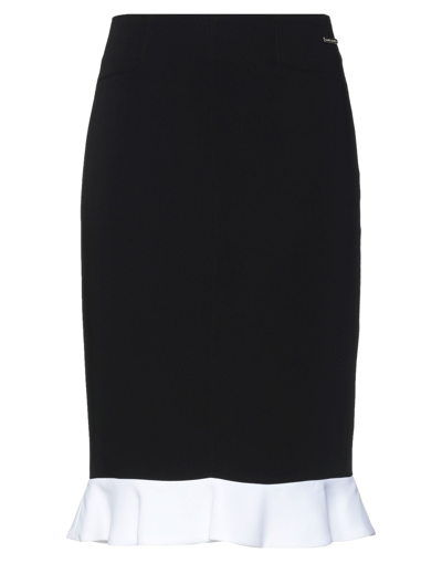 Shop Frankie Morello Midi Skirts In Black