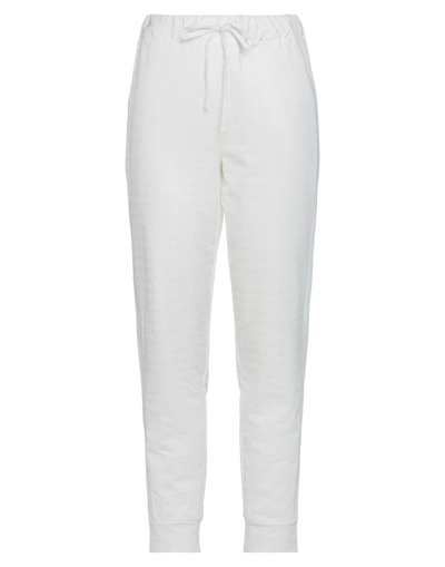 Shop Marella Sport Woman Pants White Size Xl Cotton, Viscose