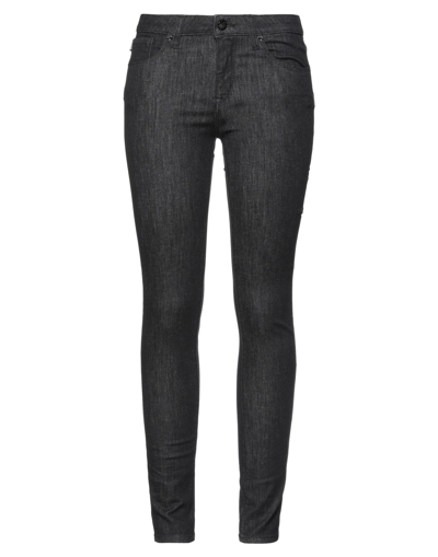 Shop Love Moschino Woman Jeans Black Size 32 Cotton, Elastomultiester, Elastane