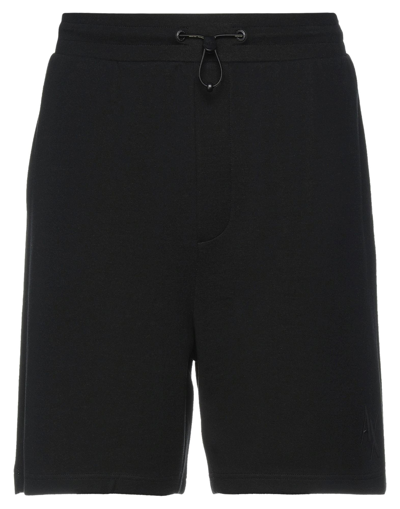 Shop Armani Exchange Man Shorts & Bermuda Shorts Black Size S Cotton, Polyester, Elastane
