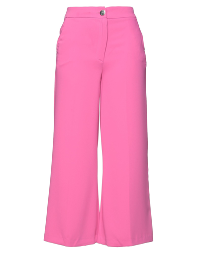 Shop Atos Lombardini Woman Pants Fuchsia Size 2 Polyester In Pink