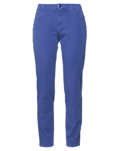 Shop Jacob Cohёn Woman Jeans Purple Size 28 Cotton, Lyocell, Polyester, Elastane