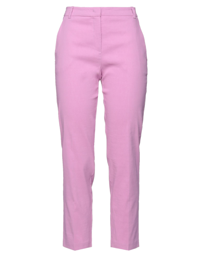 Shop Pinko Woman Pants Pink Size 10 Linen, Viscose, Elastane