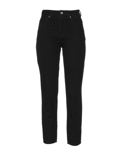 Shop Vero Moda Woman Denim Pants Black Size 26w-32l Organic Cotton, Polyester, Cotton, Viscose, Elastane