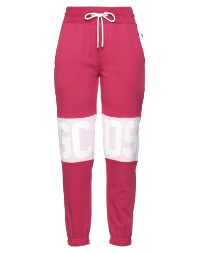 Shop Gcds Woman Pants Fuchsia Size Xxl Cotton In Pink