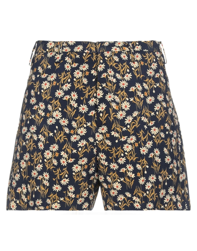 Ndegree21 Woman Shorts & Bermuda Shorts Midnight Blue Size 8 Viscose In Blue