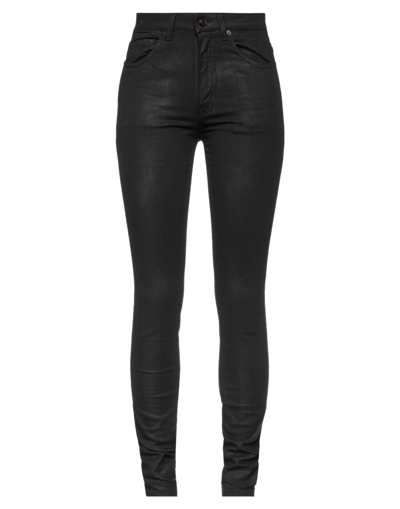 Shop Saint Laurent Woman Jeans Black Size 27 Cotton, Elastane