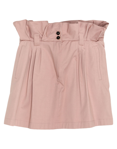 Shop Dolce & Gabbana Woman Mini Skirt Pastel Pink Size 10 Cotton, Elastane