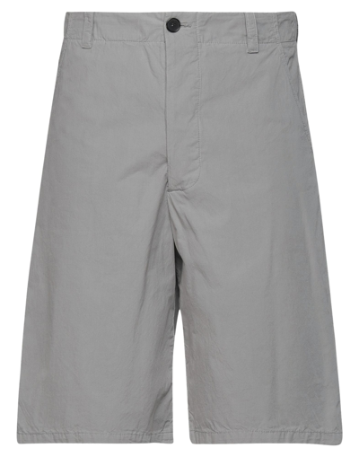 Shop Kenzo Man Shorts & Bermuda Shorts Grey Size 30 Cotton