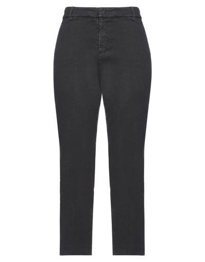 Shop Dondup Woman Pants Black Size 32 Linen, Lyocell, Elastane