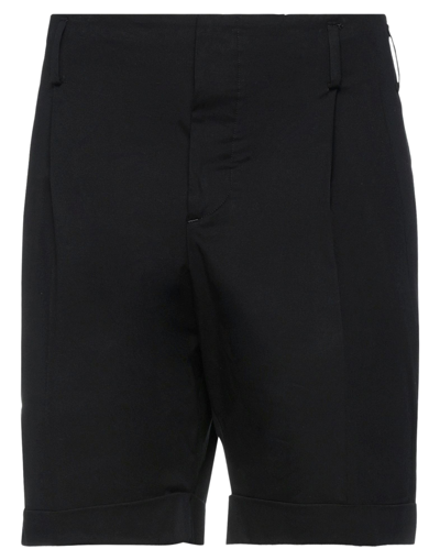 Shop Brian Dales Man Shorts & Bermuda Shorts Black Size 36 Cotton, Elastane