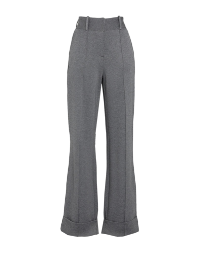 Shop Karl Lagerfeld Wideleg Tailored Jersey Pants Woman Pants Grey Size L Ecovero Viscose, Polyamide, Ela