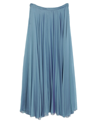 Shop Cailan'd Long Skirts In Sky Blue