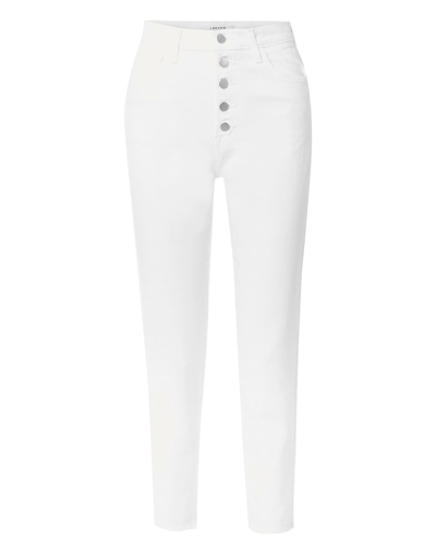 Shop J Brand Woman Jeans White Size 30 Cotton