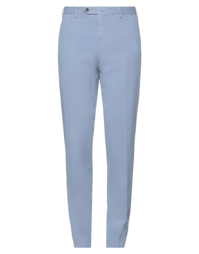 Shop Pt Torino Man Pants Sky Blue Size 36 Cotton, Elastane