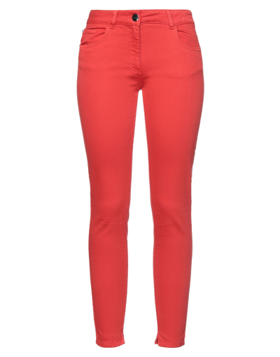 Shop Nenette Woman Pants Red Size 28 Cotton, Elastomultiester, Elastane