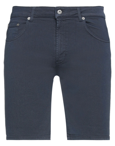 Shop Dondup Man Shorts & Bermuda Shorts Midnight Blue Size 29 Cotton, Elastomultiester, Elastane