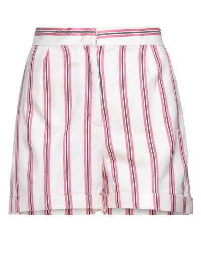 Shop Twenty Easy By Kaos Woman Shorts & Bermuda Shorts White Size 6 Acetate, Cotton