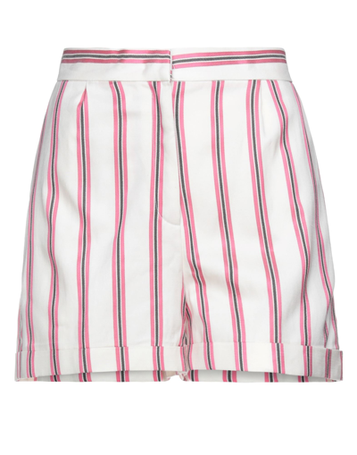Twenty Easy By Kaos Woman Shorts & Bermuda Shorts White Size 6 Acetate, Cotton In White