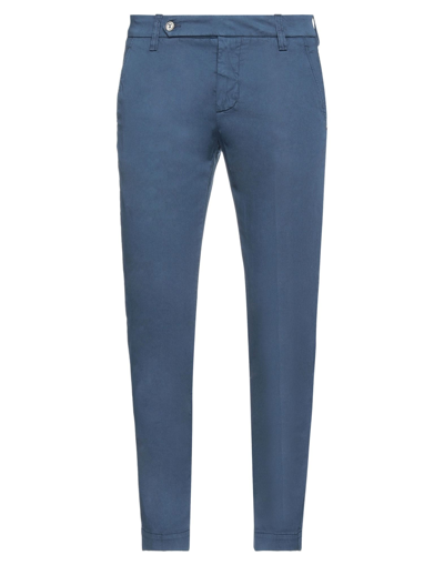Shop Entre Amis Man Pants Blue Size 30 Cotton, Silk, Elastane