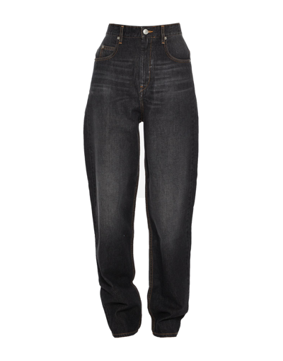 Shop Isabel Marant Étoile Marant Étoile Woman Denim Pants Black Size 4 Cotton