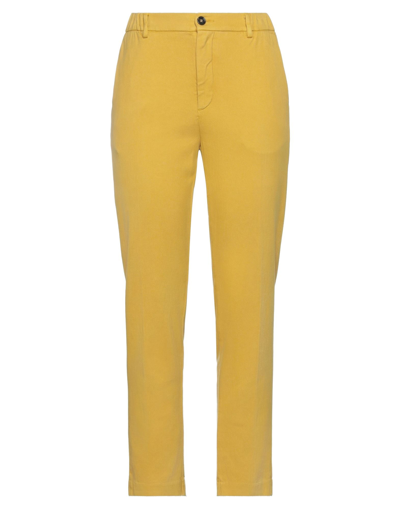 Shop True Nyc Woman Pants Ocher Size 29 Lyocell, Cotton, Elastane In Yellow