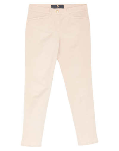 Shop Pamela Henson Woman Pants Beige Size 12 Cotton, Elastane