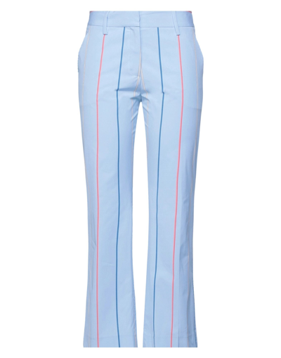 Shop True Royal Woman Pants Sky Blue Size 10 Cotton, Elastane