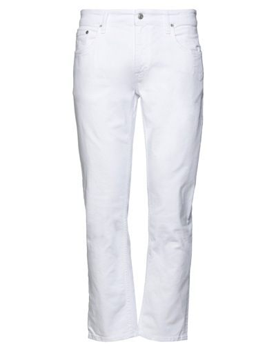 Shop Department 5 Man Denim Pants White Size 29 Cotton, Elastane