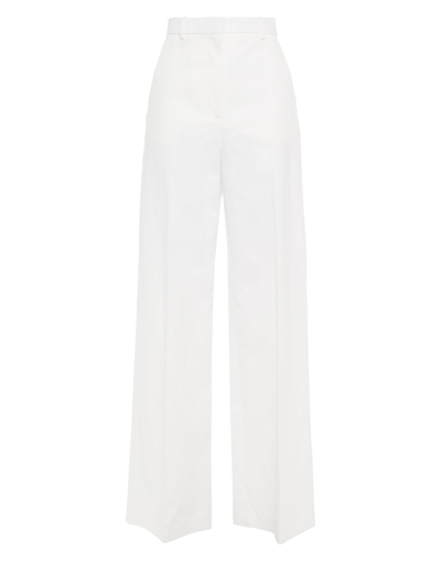 Shop Joseph Woman Pants White Size 6 Cotton, Linen