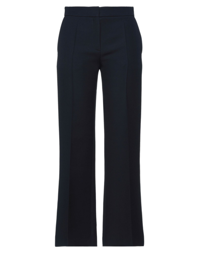Shop Valentino Garavani Woman Pants Midnight Blue Size 10 Virgin Wool, Silk